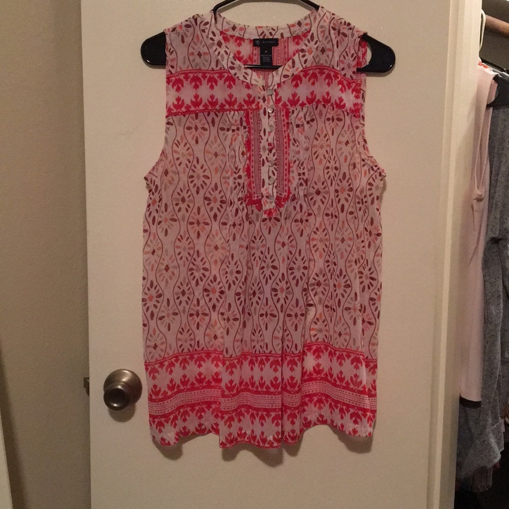 Rose colored tank top
